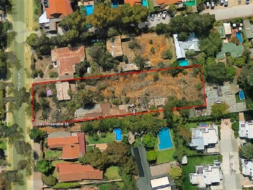 Terreno en venta en Carlos Ossandon, La Reina
