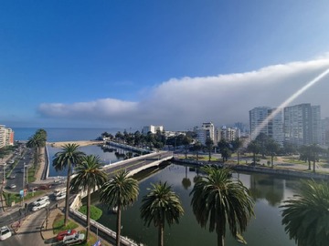 Departamento en arriendo mensual en Frente a estero marga-marga, Viña del Mar - 1 dormitorio, 1 baño
