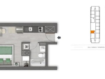 Departamento en venta en toro mazotte - manuel vasquez rojas, Estación Central - 1 dormitorio, 1 baño