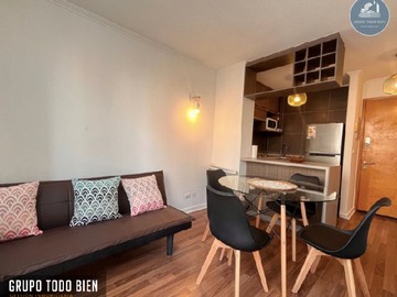 Departamento en arriendo mensual en san Francisco 577, Santiago - 2 dormitorios, 1 baño