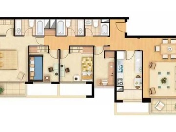 Departamento en venta en Avenida Macul - Rodrigo de Araya, Macul - 4 dormitorios, 3 baños