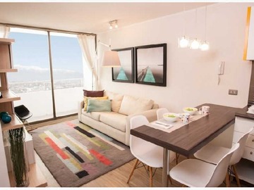 Departamento en arriendo mensual en Promocion, piso 12, conexión lavadora, metro (182368), Independencia - 2 dormitorios, 1 baño