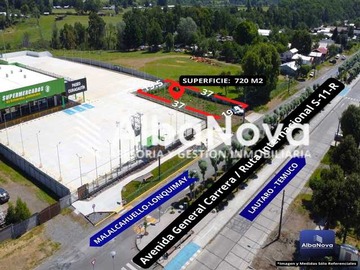 Terreno en venta en Costado de supermercado y centro comercial 72 (157678), Curacautín