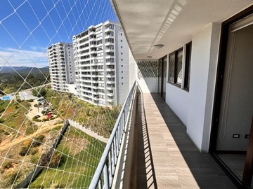 Departamento en arriendo mensual en Condominio vista manquehue tres, Quilpué - 3 dormitorios, 2 baños