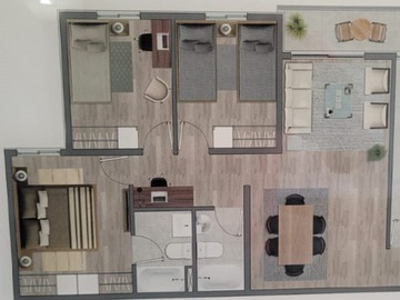 Departamento en arriendo mensual en Av. Los Libertadores 7209, Cerrillos - 3 dormitorios, 2 baños