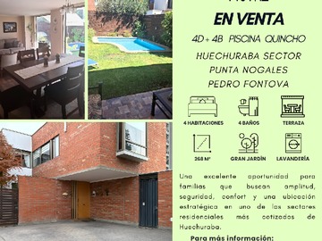 Casa en venta en Vende Su Dueño Casa Mediterránea 4D + 4B Piscina Quincho 140 M2 - 4 dormitorios, 4 baños