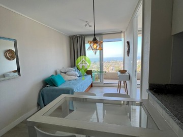 Departamento en arriendo mensual en Abedules, Concón - 1 dormitorio, 1 baño