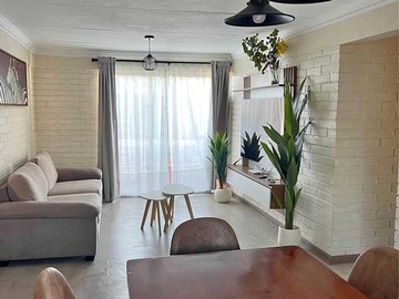 Departamento en arriendo mensual en Depto 3d 1b amoblado providencia (172147), Providencia - 3 dormitorios, 1 baño