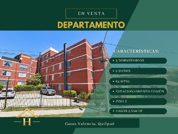 Casa en venta en Vende hidalgo propiedades, Quilpué - 3 dormitorios, 2 baños