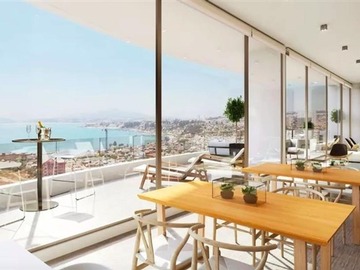 Departamento en venta en Los Arenales Costa de Montemar, Concón - 1 dormitorio, 1 baño