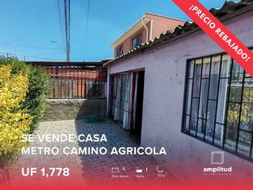 Casa en venta en San joaquin: casa ideal para remodelar (165985), Santiago - 4 dormitorios, 1 baño