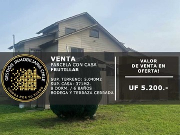 Casa en venta en Se Vende Amplia Casa En Parcela 8d/6b Frutill (146752), Frutillar - 8 dormitorios, 6 baños