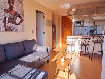 Departamento en arriendo mensual en 4 norte, Talca - 1 dormitorio, 1 baño