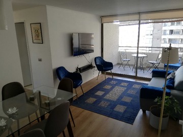 Departamento en arriendo mensual en semi-amob. 2dorm 2 bañ Estc. Bod. a pasos metro (174716), Ñuñoa - 2 dormitorios, 2 baños