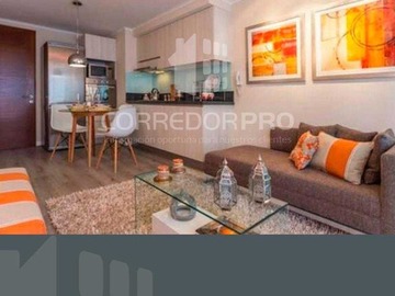 Departamento en venta en Depto con 1d + 1b y terraza. A pasos del metro la moneda., Santiago - 1 dormitorio, 1 baño