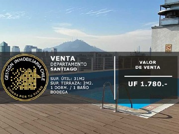 Departamento en venta en Inversión! Centrico Depto 1d/1b/1BODEGA (146746), Santiago - 1 dormitorio, 1 baño