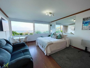 Departamento en arriendo mensual en Lindo Departamento Frente al Mar (152183), Concón - 1 dormitorio, 1 baño