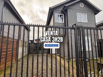 Casa en venta en Venta casa familiar 3D 2B Bosquemar (168551), Puerto Montt - 3 dormitorios, 2 baños