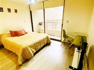 Departamento en arriendo mensual en Arriendo studio amoblado imperdible !!! santo domingo 1944 a solo cuadras de estacion metro santa ana, Santiago - 1 dormitorio, 1 baño