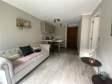 Departamento en venta en condominio robles del volcan, Pucón - 1 dormitorio, 1 baño