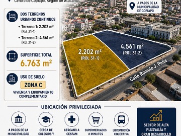 Terreno en venta en Rómulo j. Pena, Copiapó