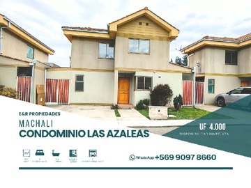 Casa en venta en Casa en Venta Condominio las Azaleas Machalí Amplio Terreno - 3 dormitorios, 3 baños