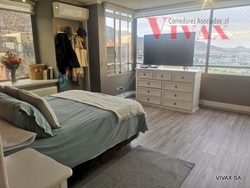 Departamento en venta en Condominio bosques de la pirámide - ciudad empresarial - colegio saint george - paperchase, Vitacura - 3 dormitorios, 3 baños