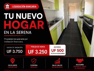 Departamento en venta en Dpto en Venta | Condominio Playa Blanca (172744), La Serena - 3 dormitorios, 2 baños