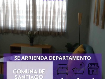 Departamento en arriendo mensual en Moderno Departamento en Sector Exclusivo (173991), Santiago - 1 dormitorio, 1 baño