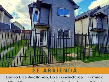 Casa en arriendo mensual en Los fundadores, Temuco - 3 dormitorios, 3 baños