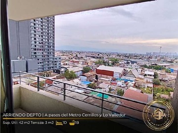 Departamento en arriendo mensual en Amplio departamento ccercano a 2 lineas de metro (180102), Cerrillos - 1 dormitorio, 1 baño