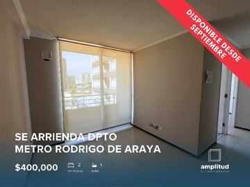 Departamento en arriendo mensual en DPTO 2D+1B metro Rodrigo de Araya, San Joaquin (178630), San Joaquín - 2 dormitorios, 1 baño