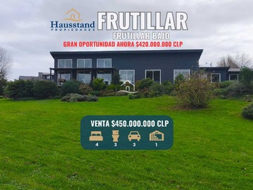 Casa en venta en Moderna Vivienda con Jardín Privado (168903), Frutillar - 4 dormitorios, 3 baños