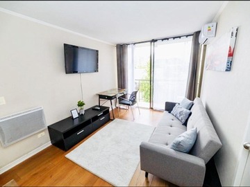 Departamento en arriendo mensual en Arriendo depto en barrio balmaceda!! excelente conectividad parque los reyes, Santiago - 2 dormitorios, 1 baño