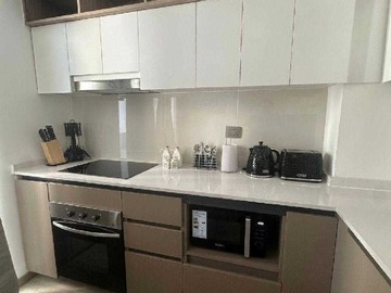 Departamento en arriendo mensual en Moderno Depto en Corazón de Santiago Centro (159466), Santiago - 2 dormitorios, 1 baño
