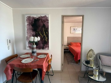 Departamento en arriendo mensual en Amoblado dpto de 1 y 2 dormitorios en Lo Oval (122511), La Cisterna - 1 dormitorio, 1 baño