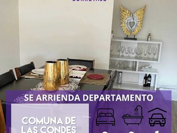 Departamento en arriendo mensual en Disponibilidad inmediata en Las Condes (177139), Las Condes - 3 dormitorios, 2 baños