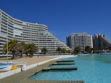 Departamento en venta en Departamento amoblado san alfonso del mar, algarrobo, Algarrobo - 3 dormitorios, 2 baños