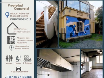 Casa en venta en Manuel montt con diagonal oriente, Providencia - 7 dormitorios, 5 baños