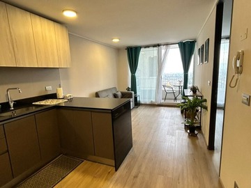 Departamento en arriendo mensual en Avenida departamental, metro macul, Macul - 1 dormitorio, 1 baño