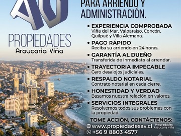 Departamento en arriendo mensual en Confíenos Su Propiedad para Arrendarsela y Administrarsela - 1 dormitorio, 1 baño