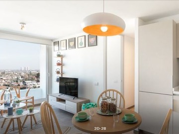 Departamento en arriendo mensual en Apoquindo con Talavera de la Reina, Las Condes - 2 dormitorios, 2 baños