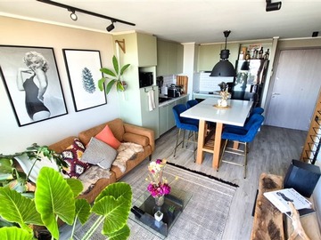 Departamento en arriendo mensual en Entre pajaritos y vespucio, Maipú - 3 dormitorios, 2 baños