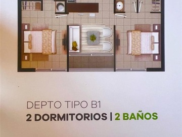Departamento en arriendo mensual en Camino Iinternacional, Viña del Mar - 2 dormitorios, 2 baños