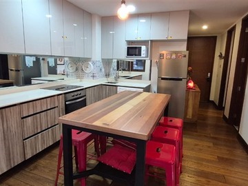 Departamento en venta en Dpto amoblado 2 d 2 b, jardín de uso y goce con vista al lago en condominio a 1 km de Pucón, Pucón - 2 dormitorios, 2 baños