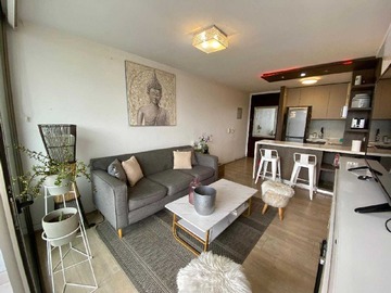 Departamento en arriendo mensual en Elegante amoblado a min de Alto las Condes (173450), Las Condes - 1 dormitorio, 1 baño