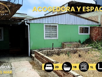 Casa en venta en Los Jasminez, Santa Julia, Viña del Mar - 2 dormitorios, 1 baño