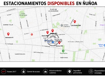 Estacionamiento en arriendo mensual en ñuñoa, Ñuñoa