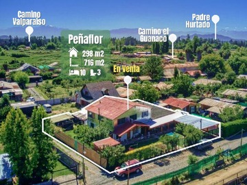 Casa en venta en Balneario La Ponderosa, Peñaflor, Santiago Metropolitan Region 9750000, Chile, Peñaflor - 10 dormitorios, 3 baños
