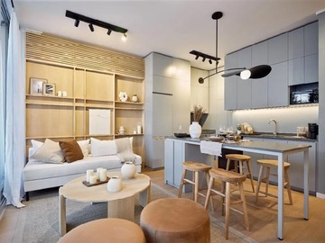 Departamento en venta en Lyon, Providencia - 2 dormitorios, 3 baños